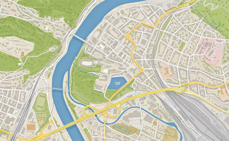 Mapa Děčín